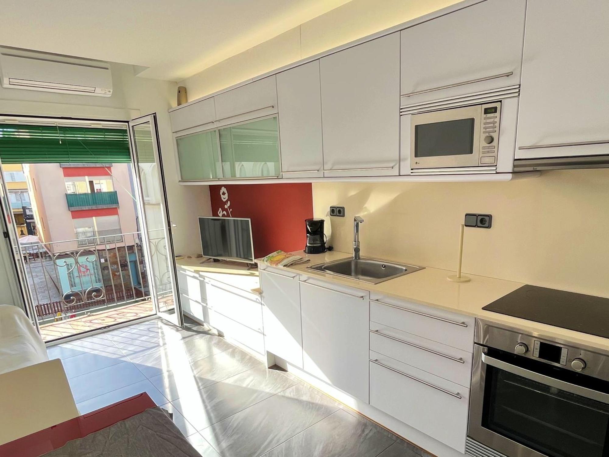 Apartamento Cerca De La Playa Бланес Экстерьер фото